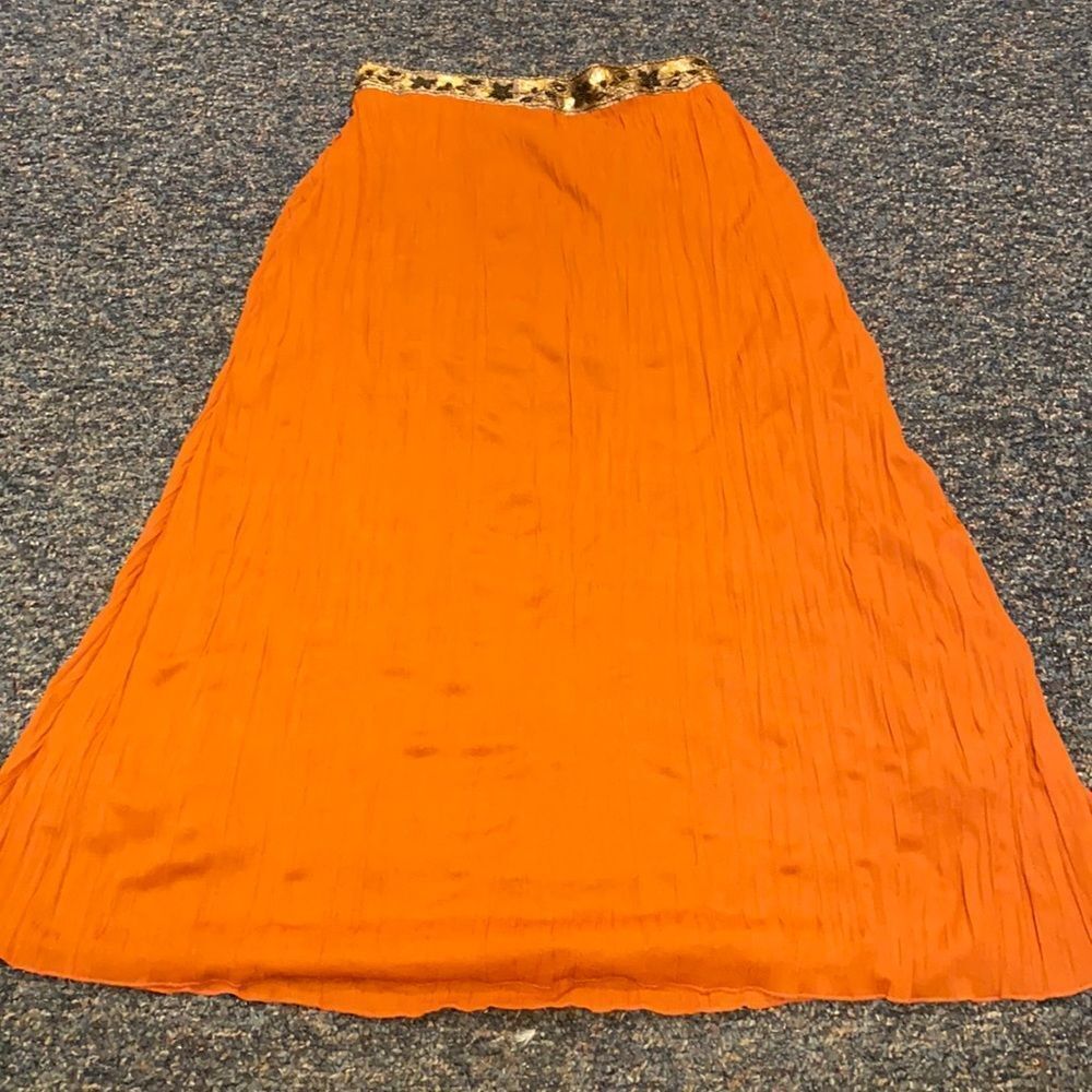 Worthington Burnt Orange Sequenced Skirt sz. S